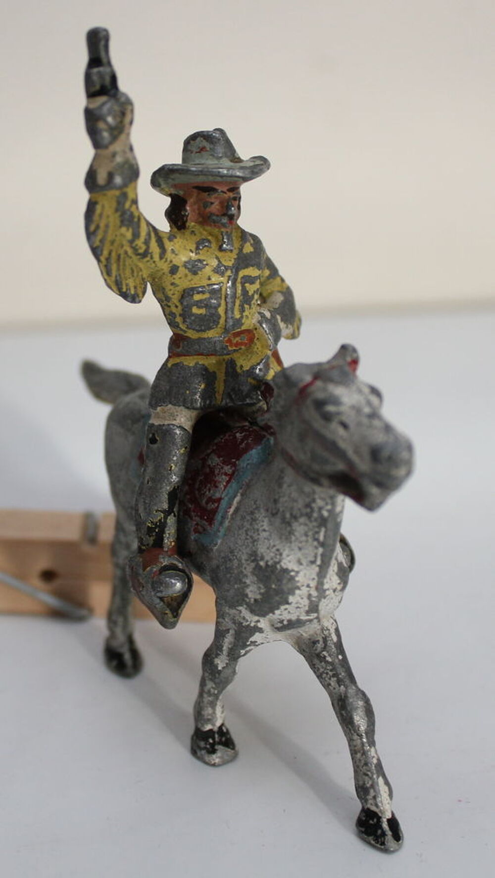 Rare Quiralu BUFFALO BILL &amp; son cheval 1954 Jeux / jouets