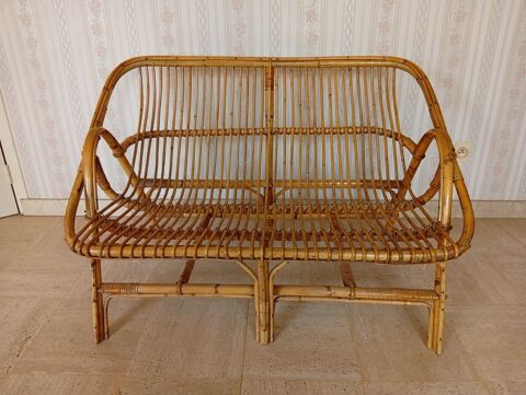 Banquette en rotin pour 2 personnes 120 Saintry-sur-Seine (91)