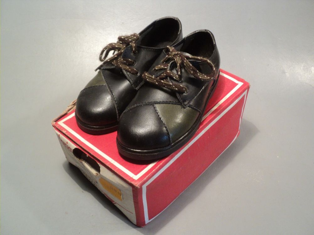 Chaussures Enfant Cuir Vintage Neuve Style R&eacute;tro 1960/1970 Chaussures enfants