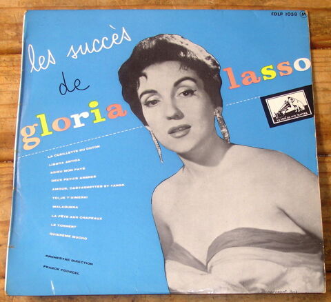 LES SUCC�S DE GLORIA LASSO-33t/25cm- AMOUR CASTAGNETTES ET T 12 Tourcoing (59)