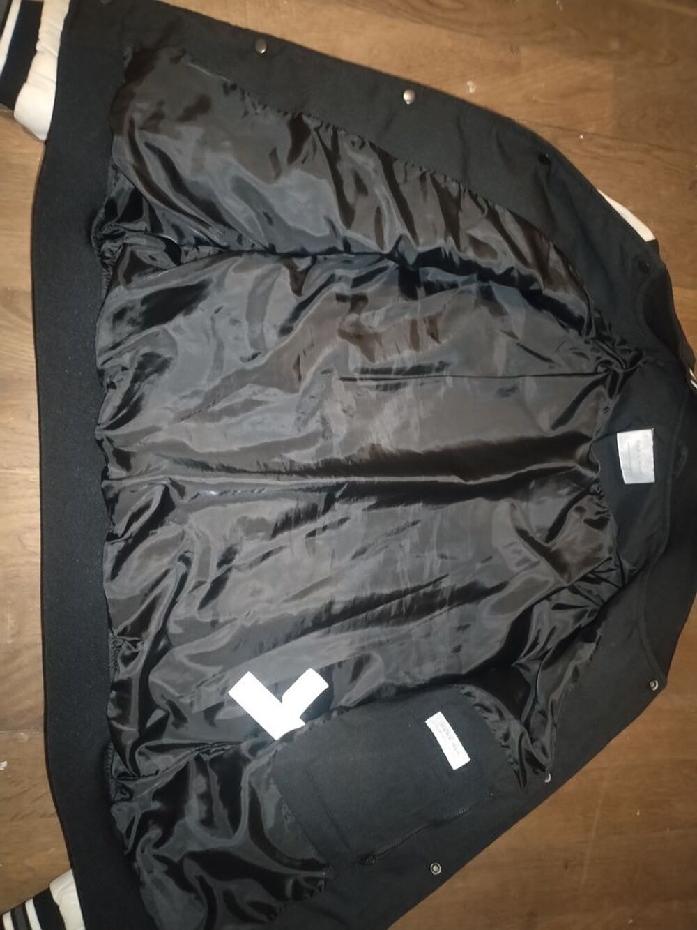 Blouson homme ZARA manches simili cuir Vêtements