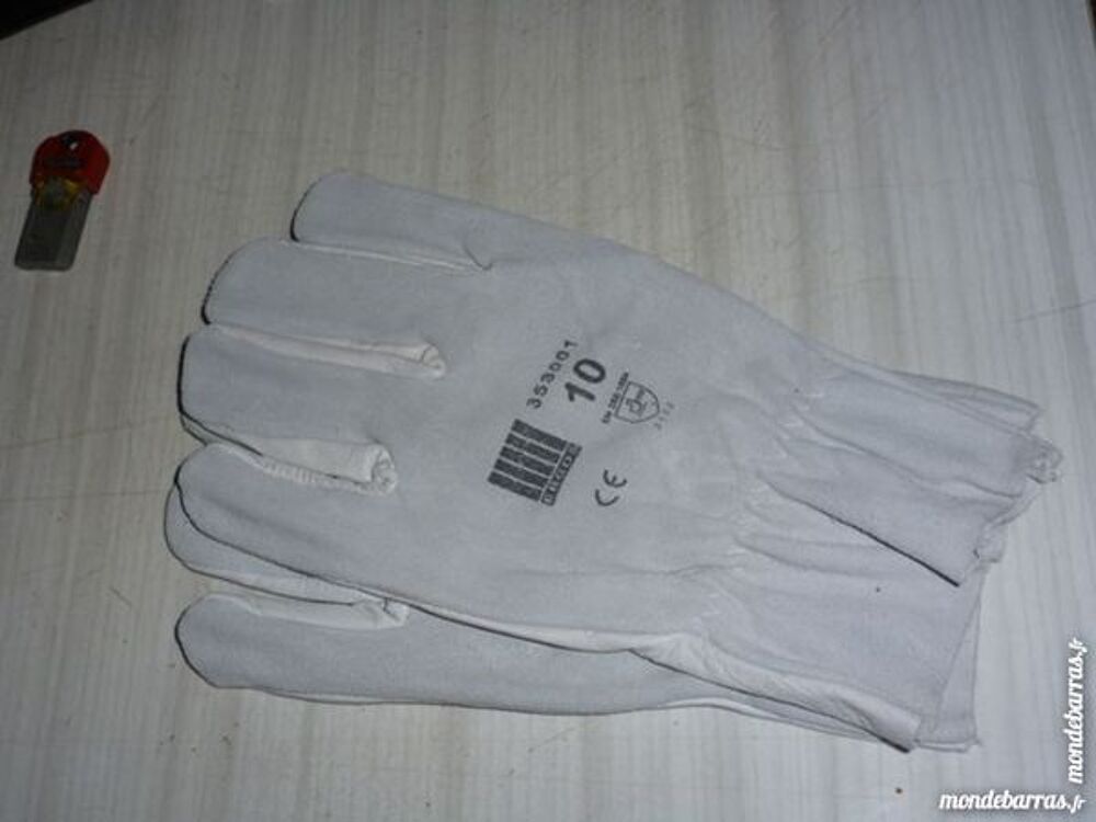 gants de travail, T 9 ou 11 , neuf 2 paires Bricolage