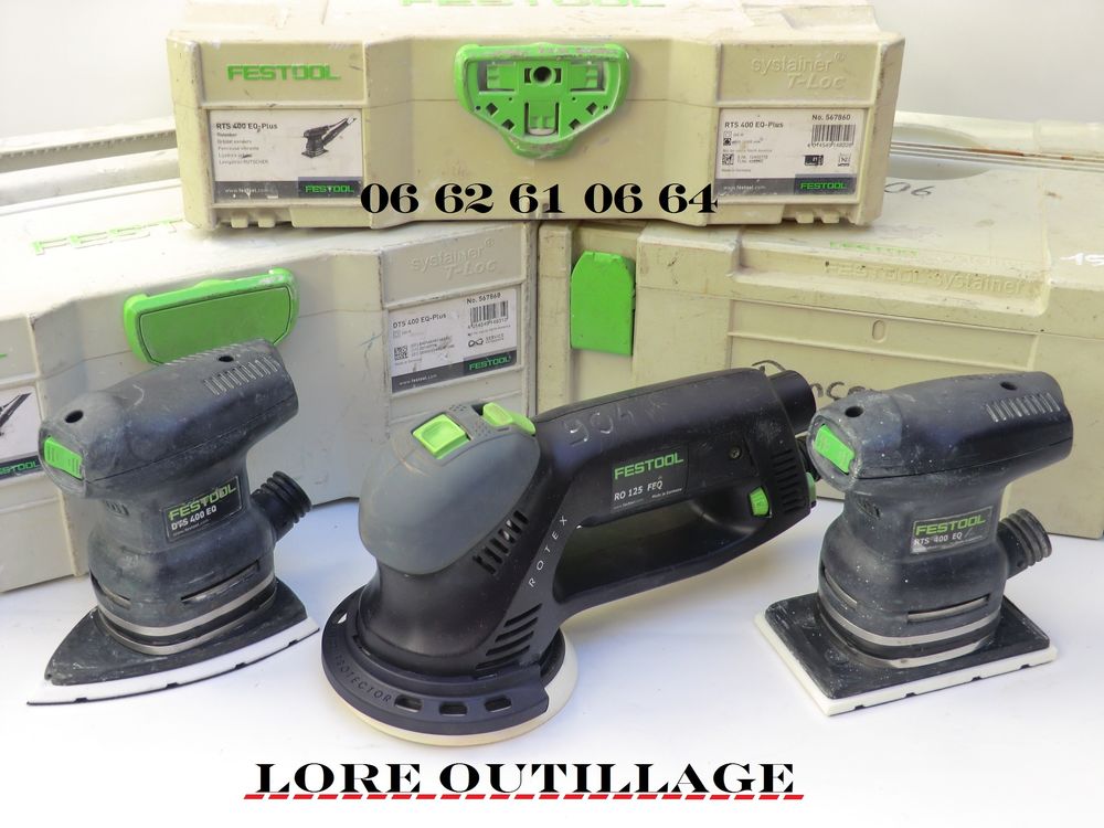 FESTOOL RO 125 FEQ + DTS 400 EQ + RTS 400 EQ Bricolage