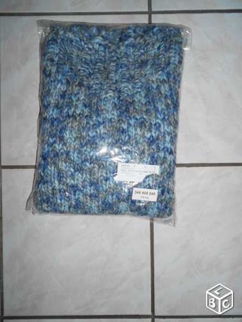 Pull tunique bleu chin&eacute; en maille chaude - T 38 - 40 - neuf Vêtements