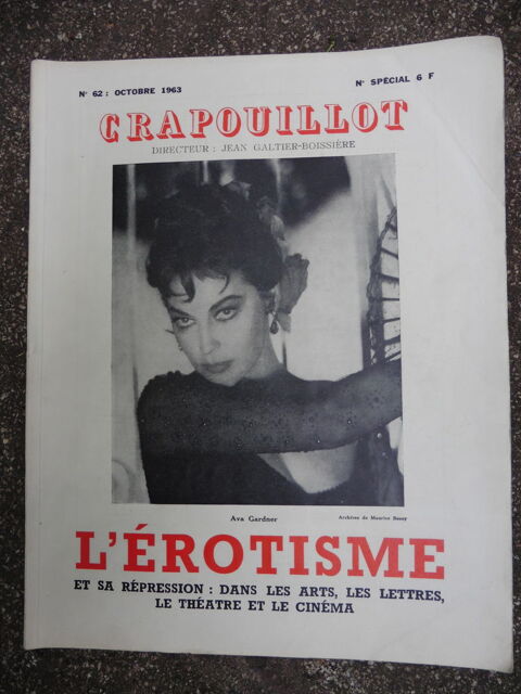 Crapouillot N62  L'Erotisme  15 Paris 19 (75)
