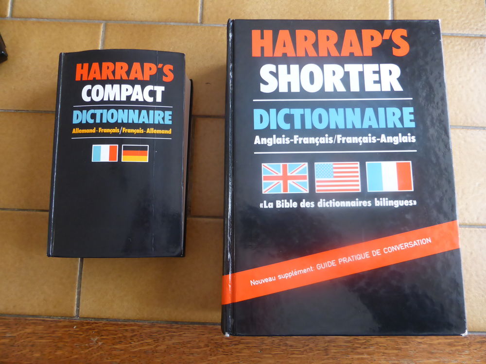 2 dictionnaires HARRAP'S ANGLAIS-ALLEMAND/FRANCAIS Livres et BD