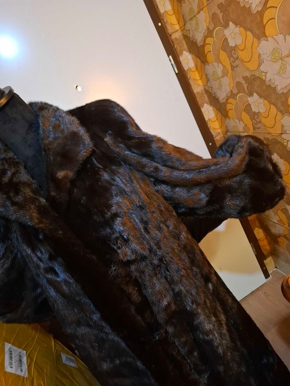 Manteau en vison marron 
