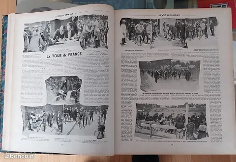 ALBUMS reliés  La Vie en Plein Air  1903 Tour de France 200 Arras (62)