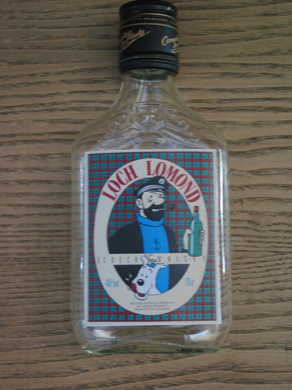 Flask du capitaine haddock Litron vide bouteille de whisky L Décoration