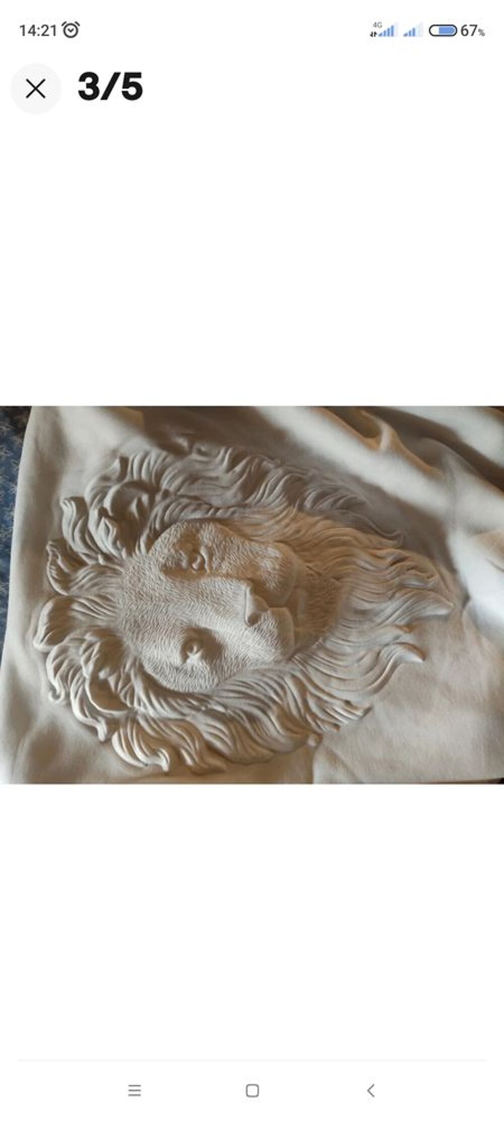 Veste capuche.
Unisexe 
T&ecirc;te de lion en 3D Vêtements