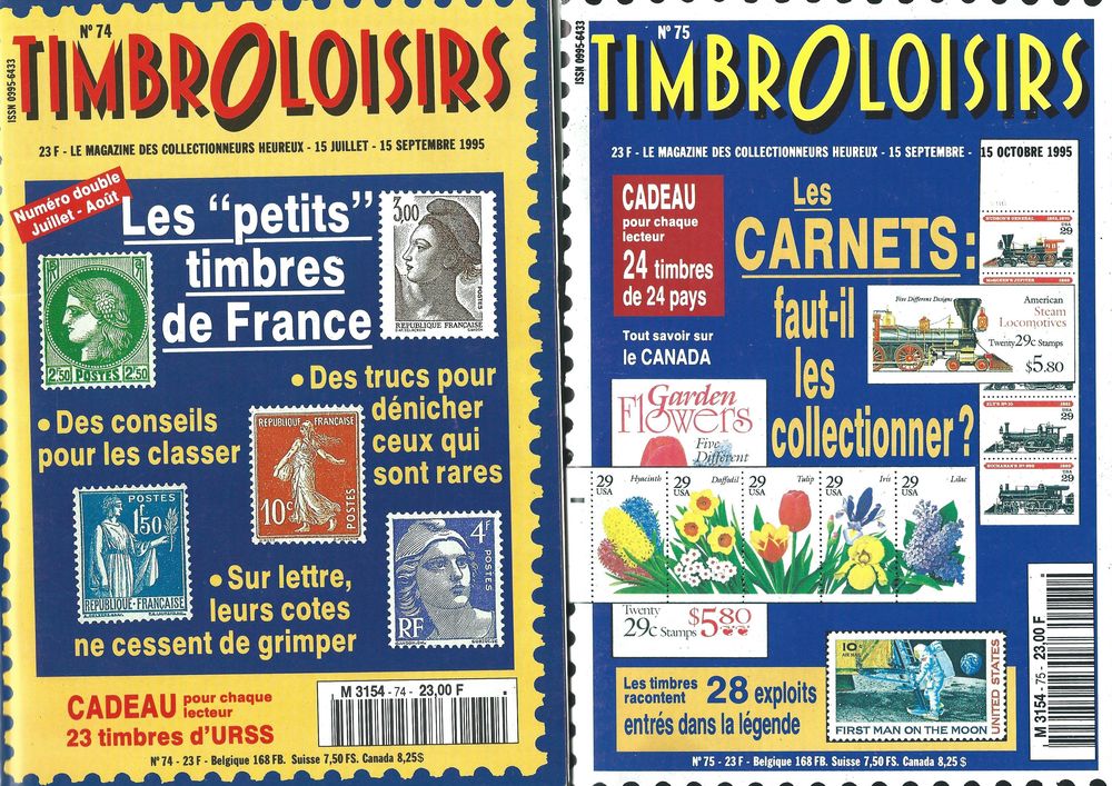 REVUES " TIMBROSCOPIE- TIMBROLOISIRS Livres et BD