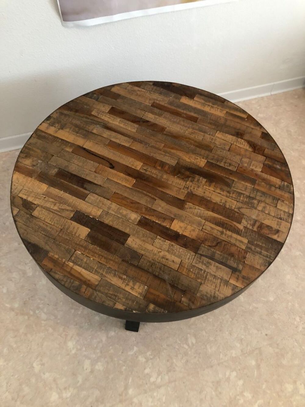 table basse en bois recycl&eacute; Meubles