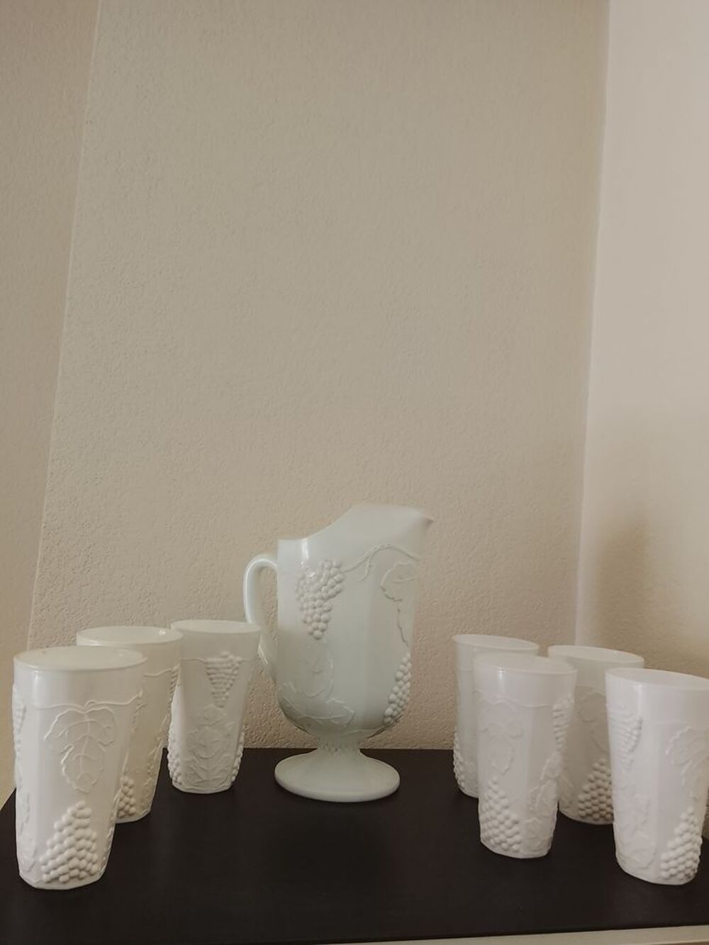 ensemble pichet et gobelets retro en tr&egrave;s bon &eacute;tat Décoration