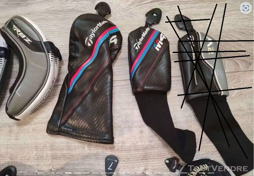 Couvres Bois &amp; Couvres Hybrides de Golf Taylormade, Titleist Sports