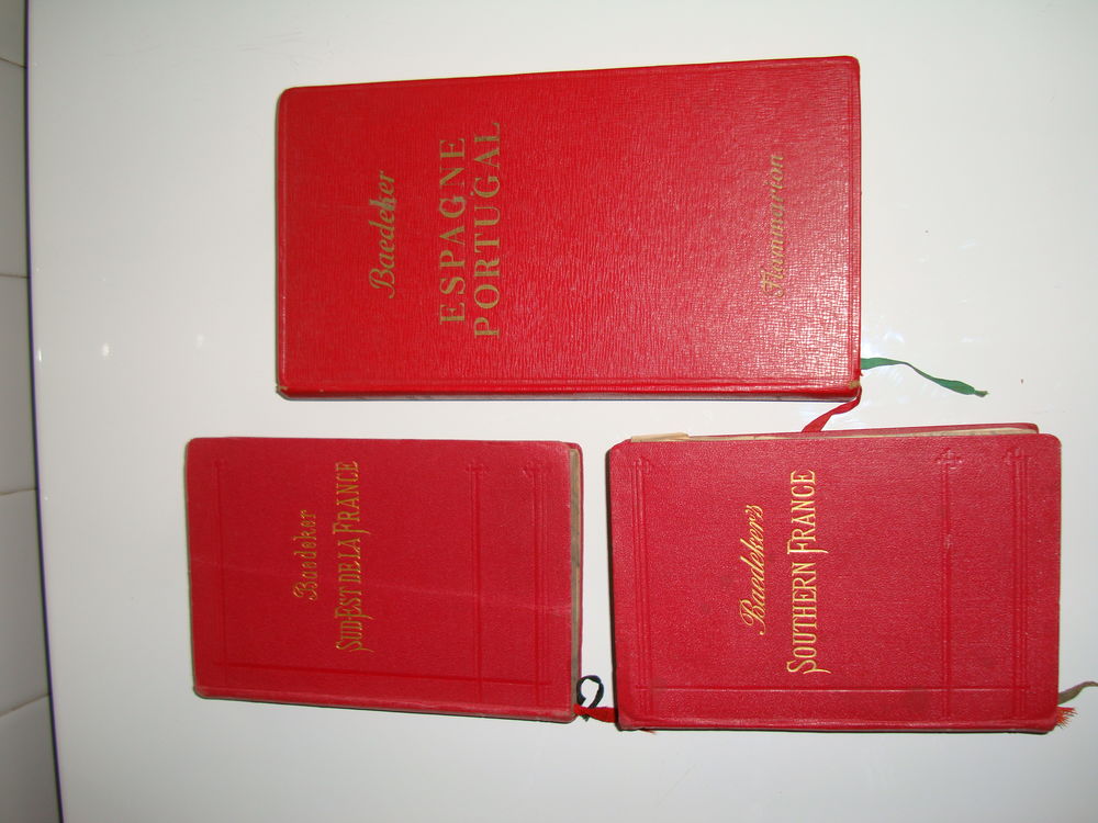 Guides Baedekers ,objets anciens ,cartes ,plans 