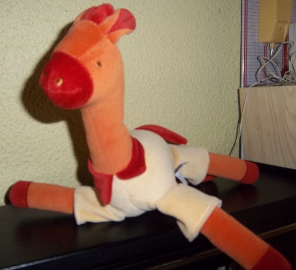 Doudou girafe Sucre d'ORGE ORANGE/JAUNE Jeux / jouets