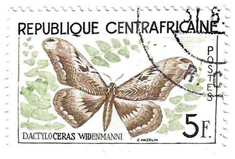 13 Timbres de la R&eacute;publique Centrafricaine 