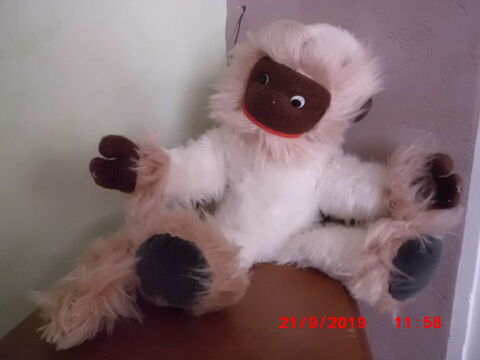 PELUCHE SINGE BLANC ET MARRON VINTAGE 19 Oignies (62)