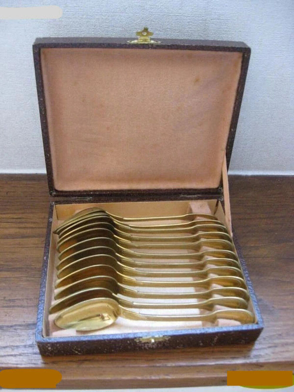 12 Petites Cuill&egrave;res en vermeil argent&eacute; XIX&egrave;me Cuisine