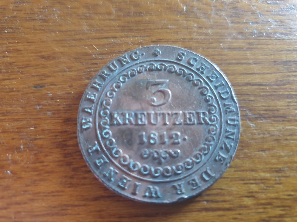 Pi&egrave;ce 3 Kreutzer 1812 S Autriche 
