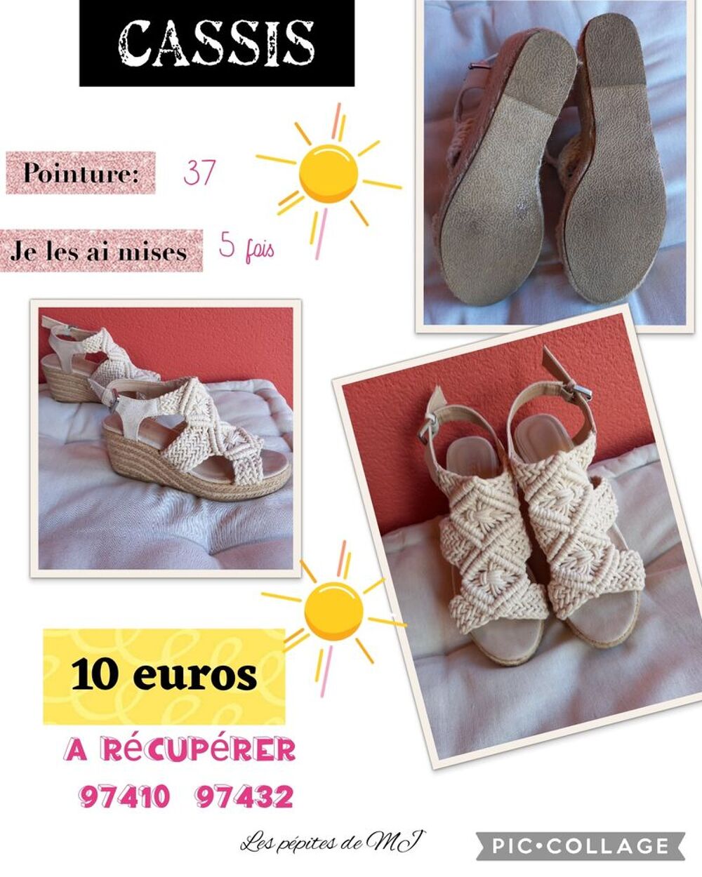 seconde main- compens&eacute;es Chaussures