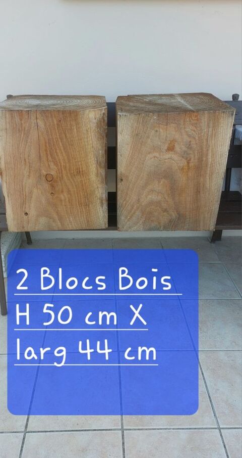 2 blocs bois pour fabriquer table banc et autre 180 Lacrost (71)