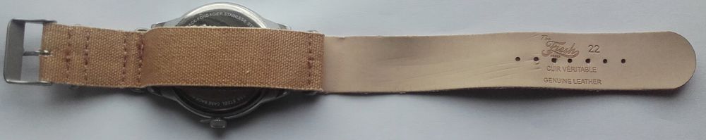 montre NEUVE cuir tissu "the fresh brand" Bijoux et montres