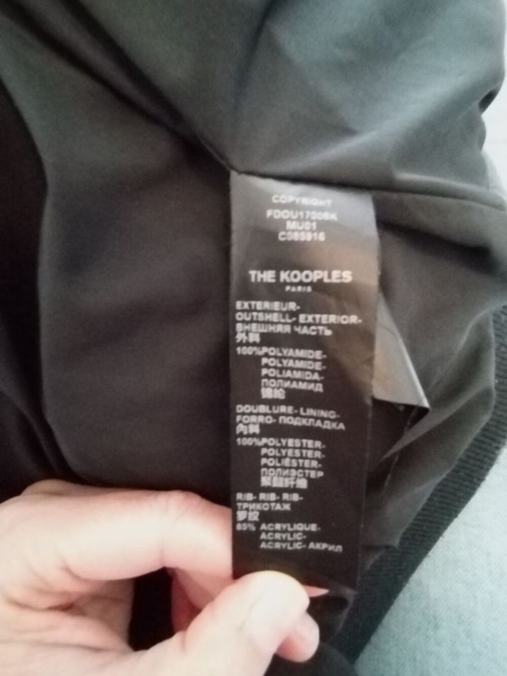 Doudoune chaude grande capuche The Kooples taille 1 / S / 36 Vêtements
