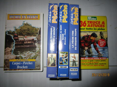 lot de 5 VHF sur les techniques de pèche 3 Chanteloup-en-Brie (77)
