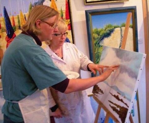 Cours de peinture personnalisés en atelier d'artiste 0 62100 Calais