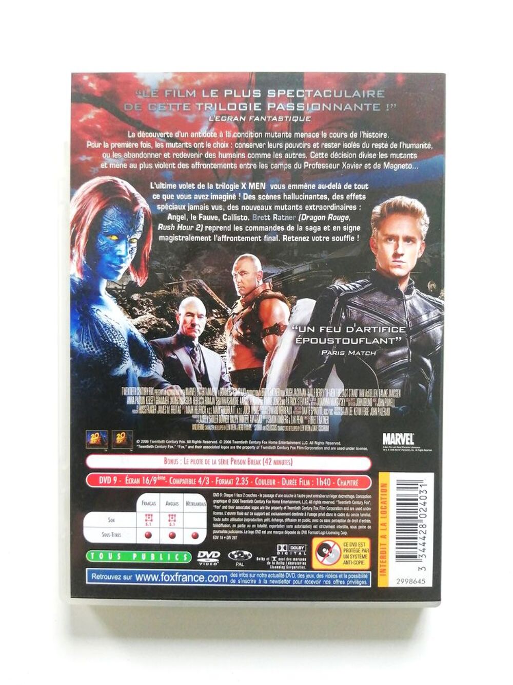 DVD X-Men DVD et blu-ray