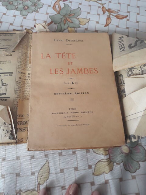 LA TETE ET LES JAMBES DE HENRI DESGRANGES EDITION 1930 0 Hulluch (62)