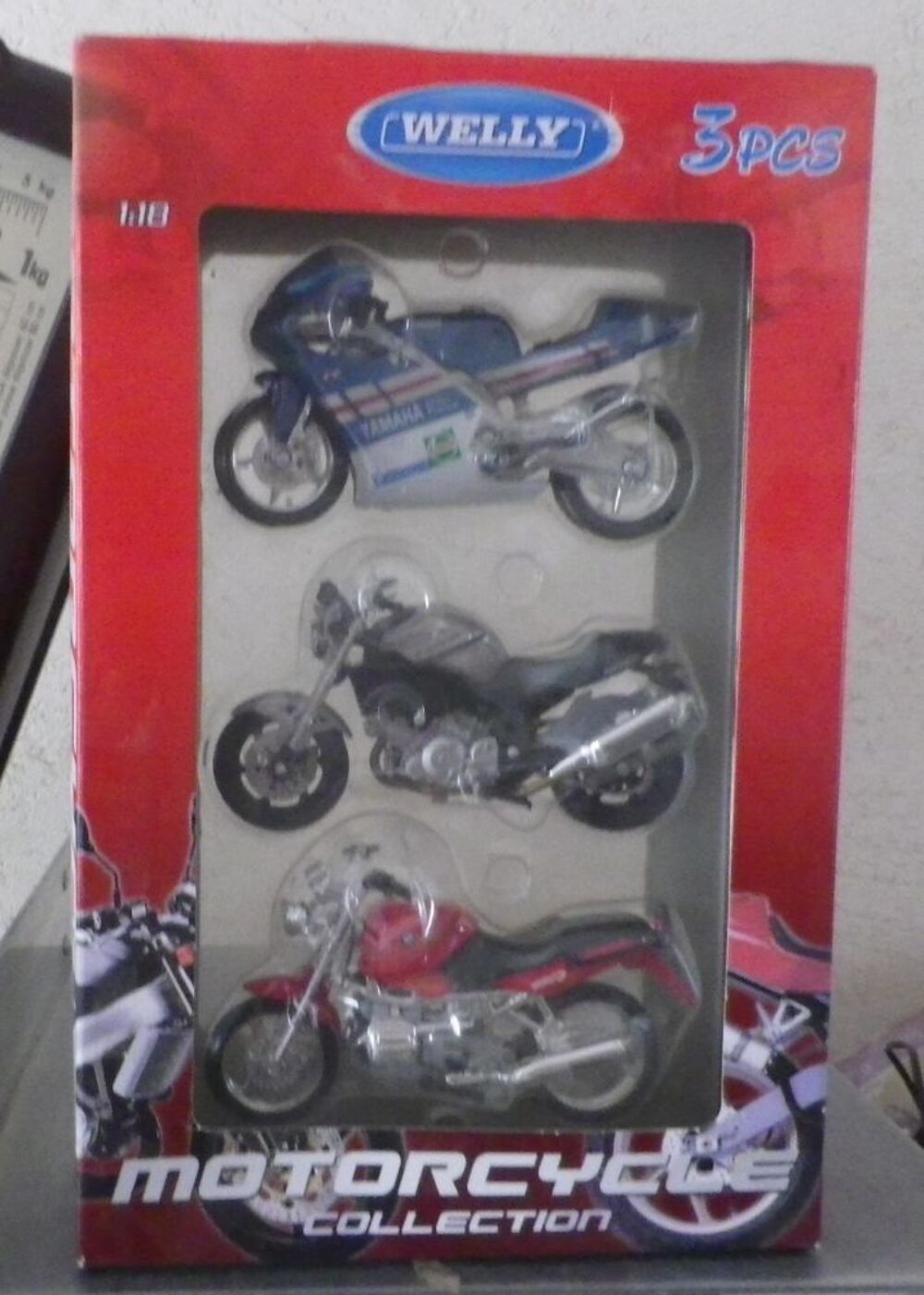 3 WELLY MOTORCYCLE COLLECTION YAMAHA SUZUKI BMW1 