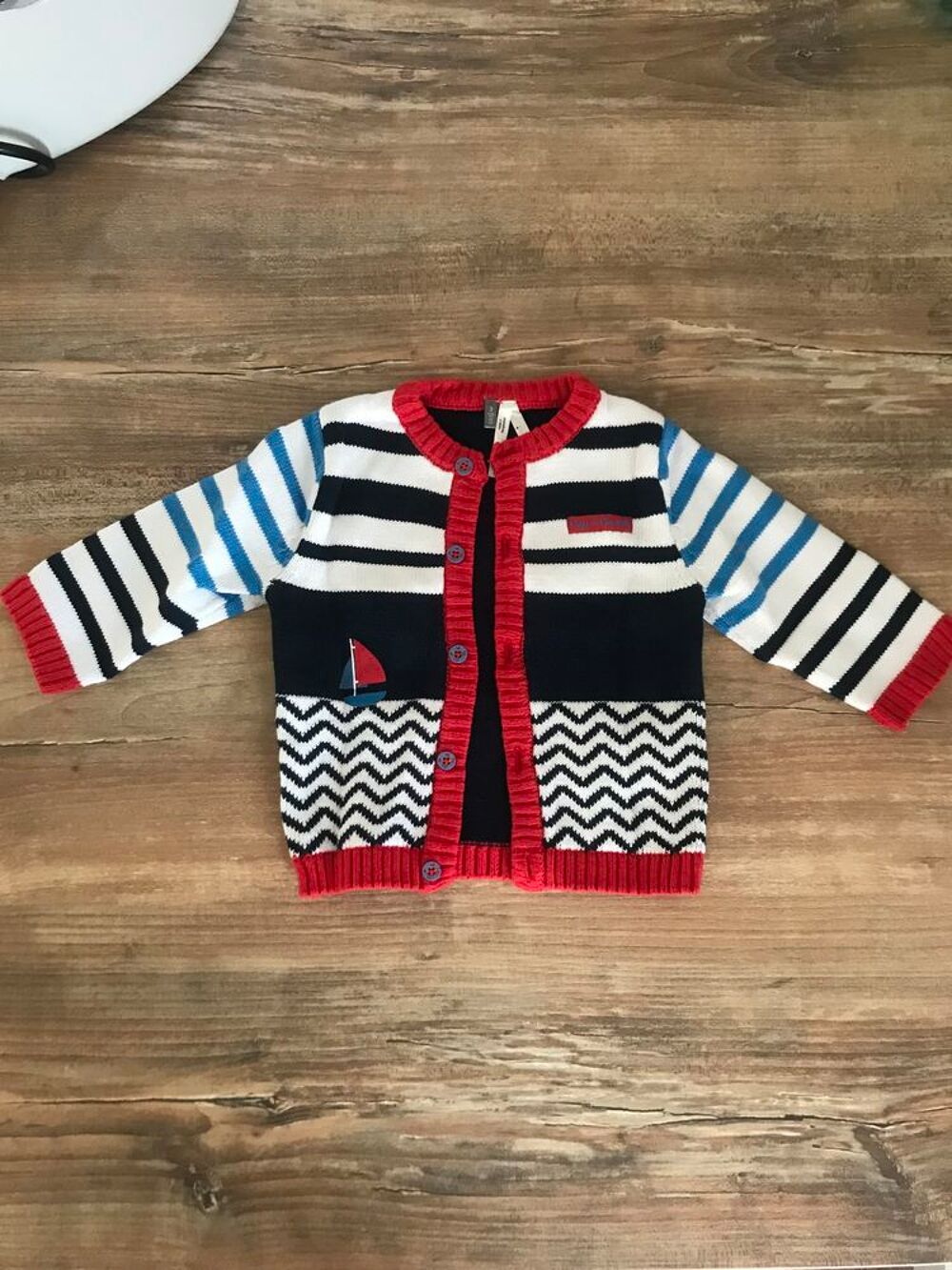 Gilet enfant gar&ccedil;on &quot; Orchestra b&eacute;b&eacute; &quot; Puriculture