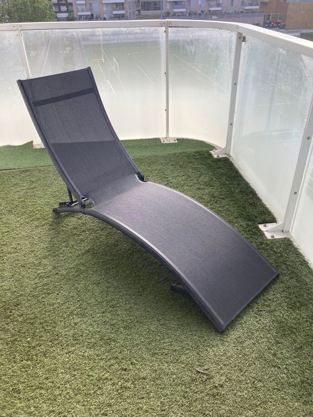 Chaise longue pliable Alin&eacute;a Meubles