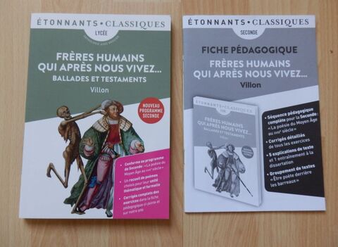 Livre + fiche pédagogique : Frères humains qui après nous vi 2 Évry (91)