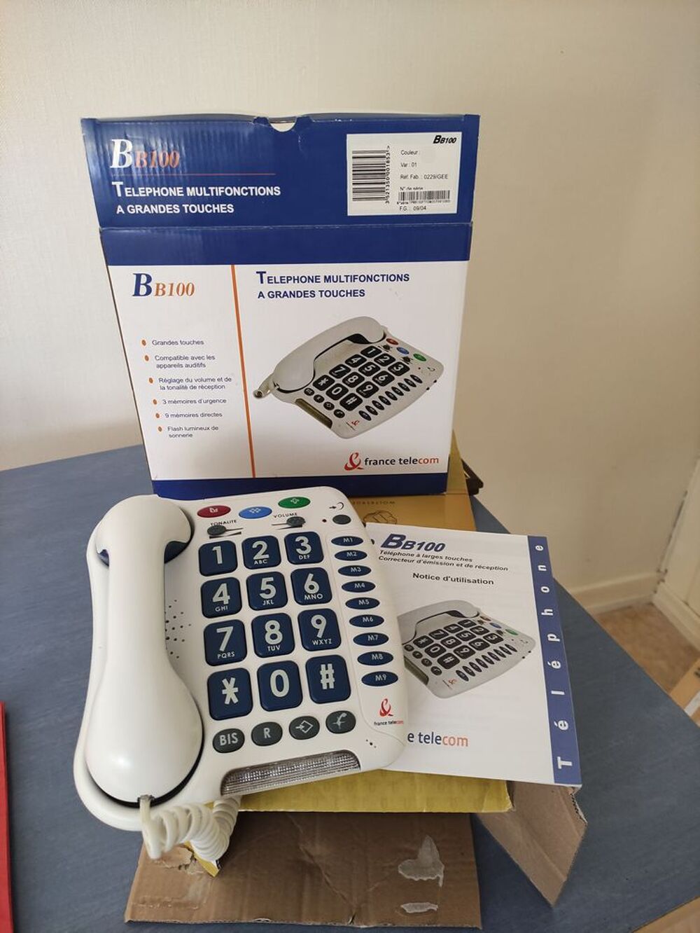 T&eacute;l&eacute;phone &agrave; GRANDES touches Téléphones et tablettes