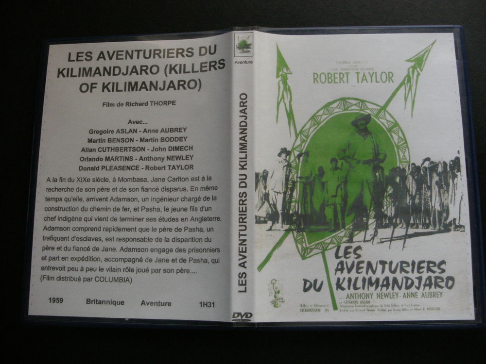Rare film : " Les aventuriers du Kilimandjaro " DVD et blu-ray