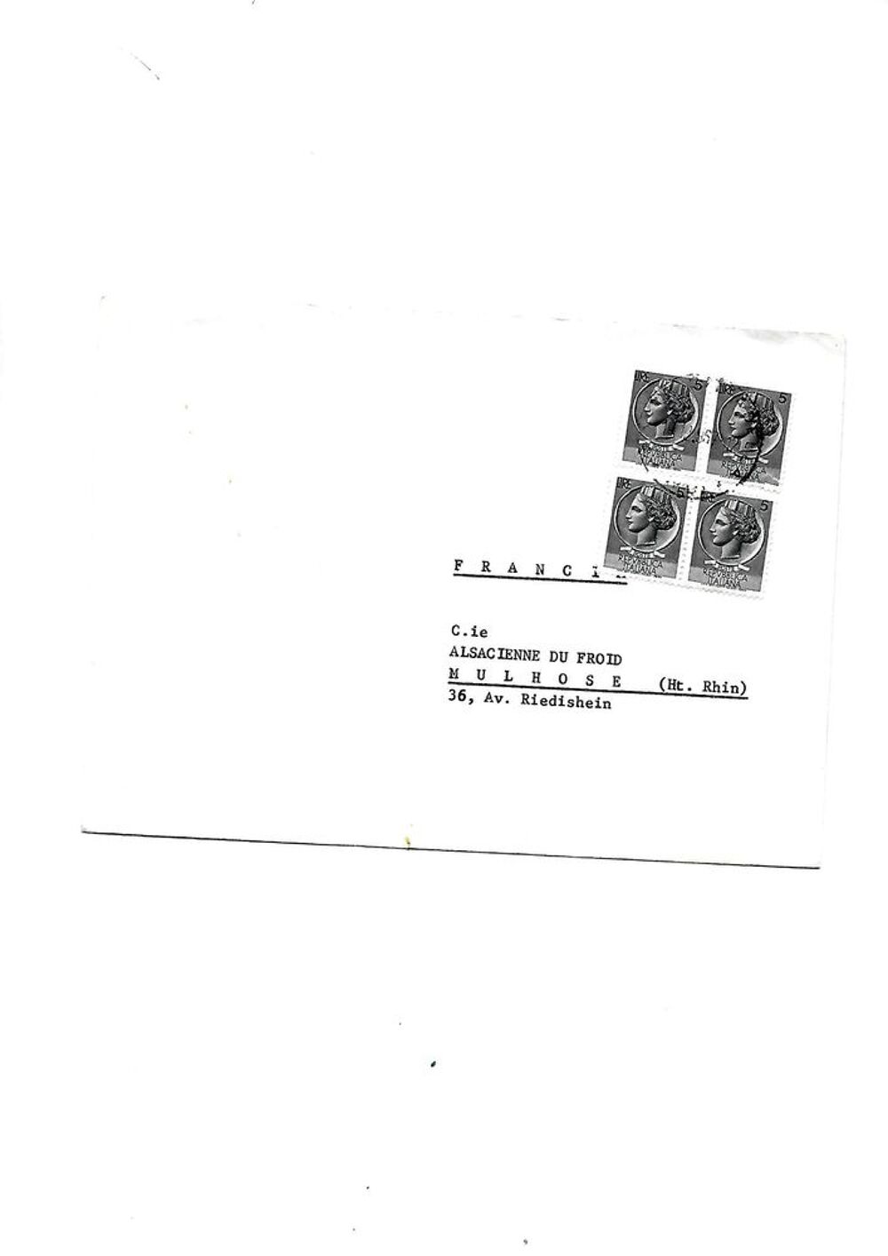 Timbres sur enveloppes de diff&eacute;rents Pays 