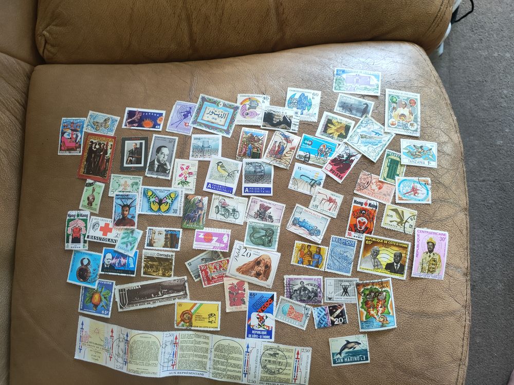 timbres occasion plusieurs pays 