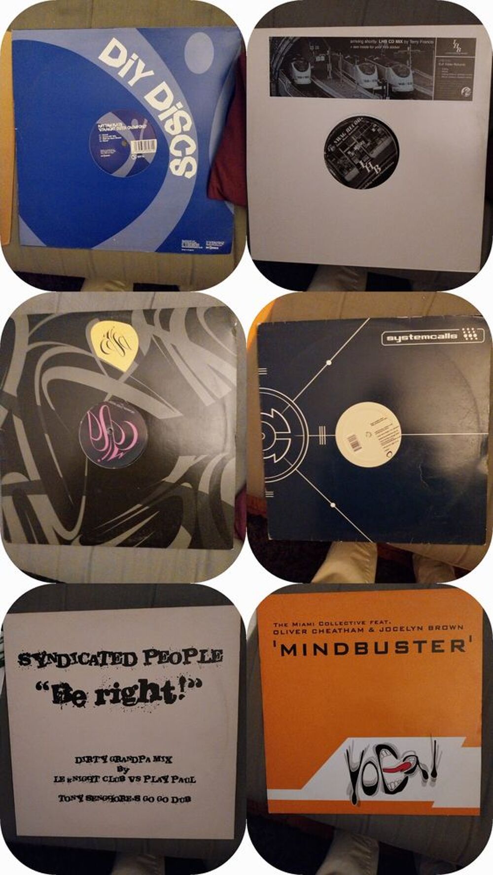 Lot de vinyls CD et vinyles