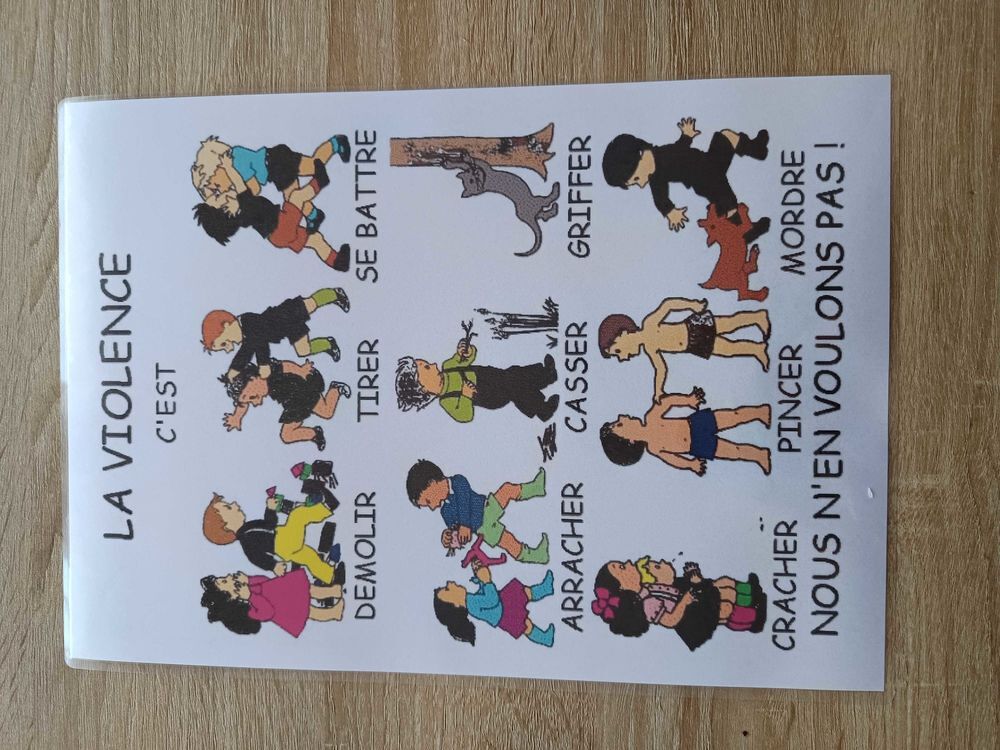 Montessori fiche violence Jeux / jouets