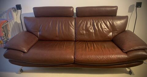 Ensemble canap� cuir 3 places et fauteuil 115 Nogent-le-Roi (28)