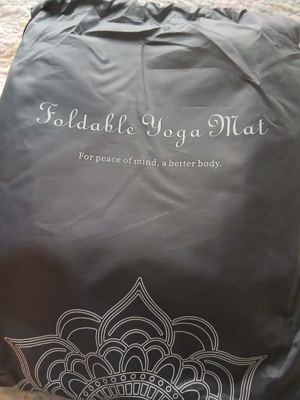 Tapis de yoga pliable bleu Sports