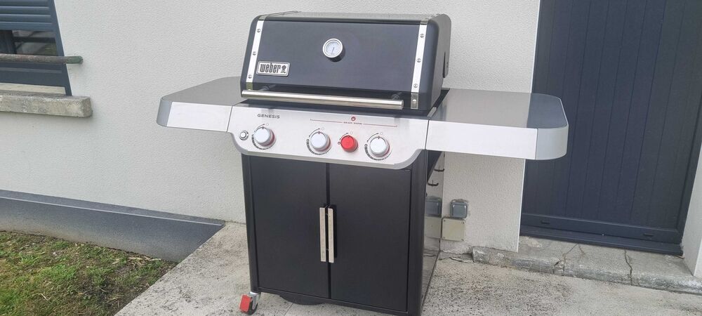 Barbecue &agrave; gaz 3 feux Weber Genesis E-325S Jardin