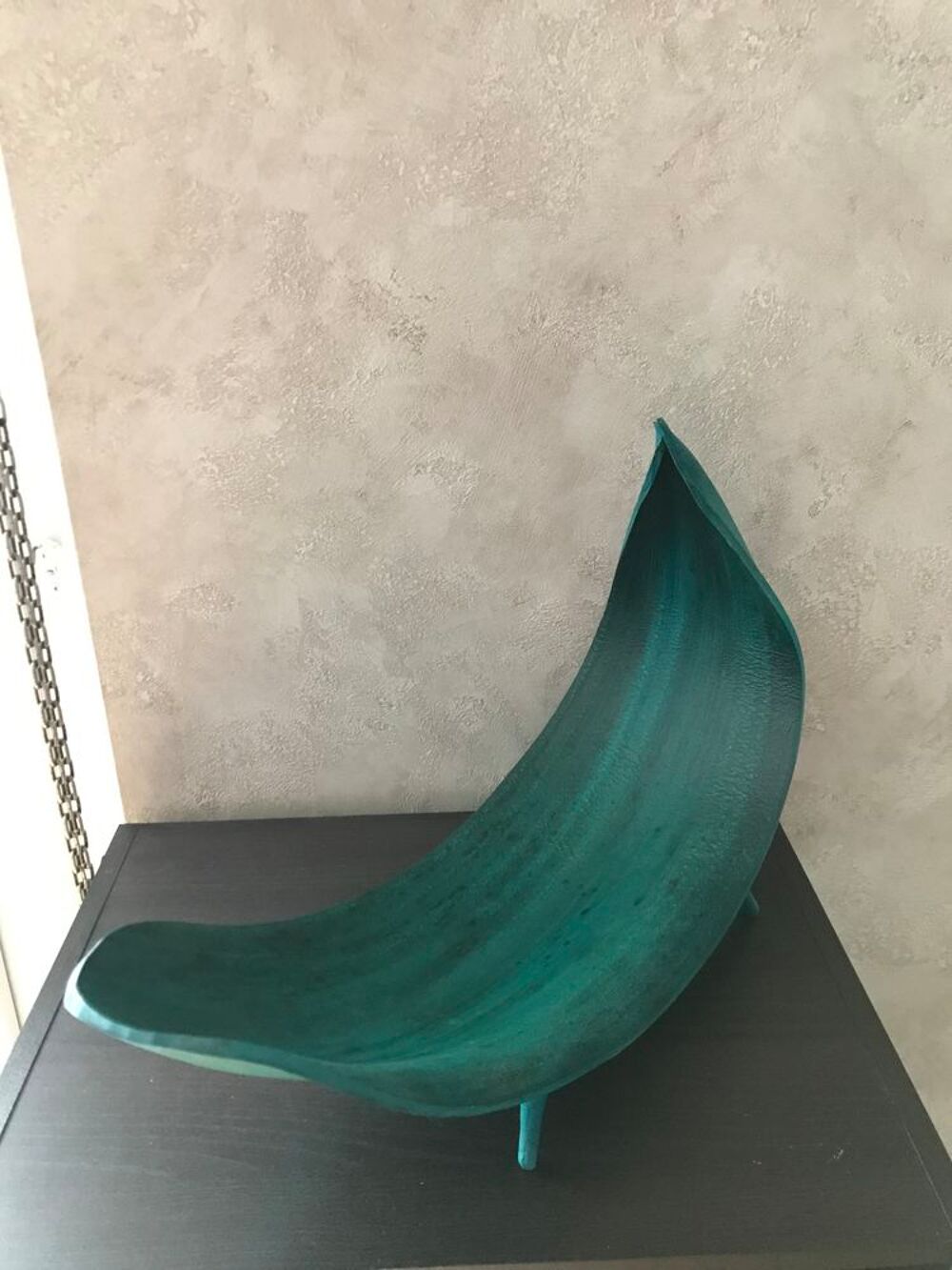 Coupelle &agrave; fruits ou autres en forme de feuille verte Cuisine