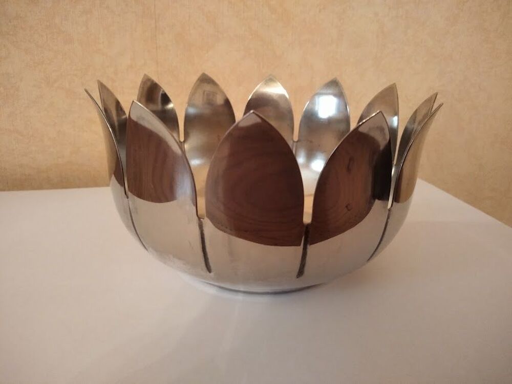 Coupe m&eacute;tal argent&eacute; Italy Décoration