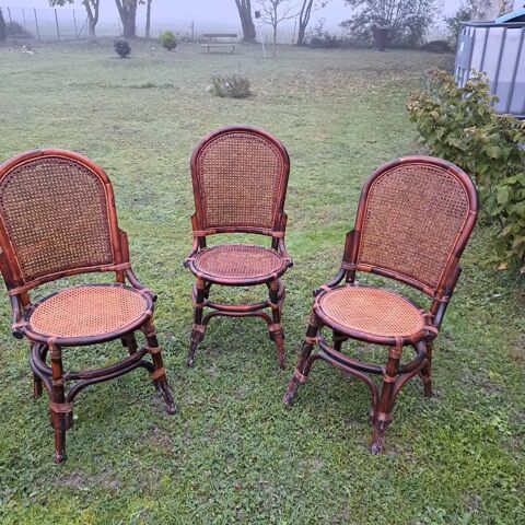 Trois chaises bistrot vintage 0 Trancault (10)