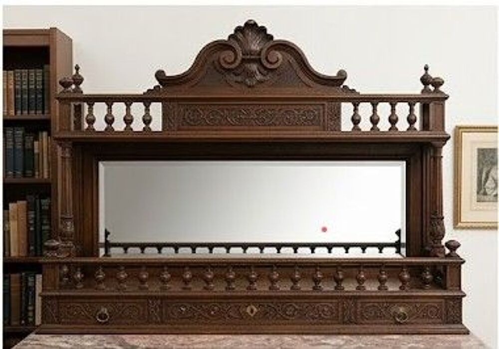 Buffet Bas &agrave; deux corps - plateau marbre Meubles