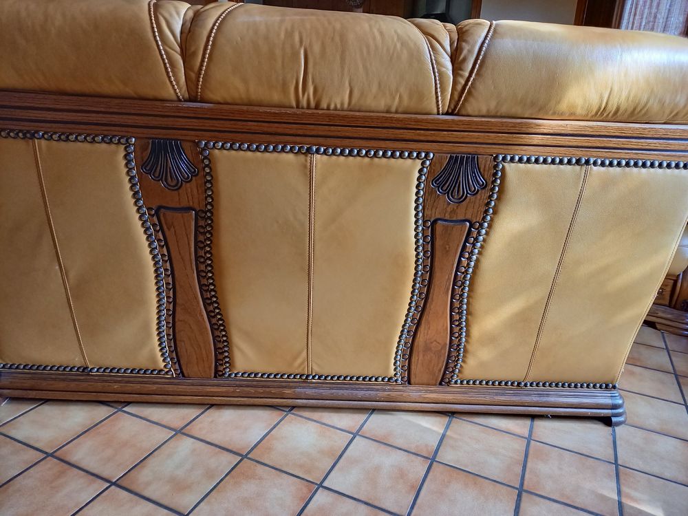 magnifique canape cuir plein fleur Meubles